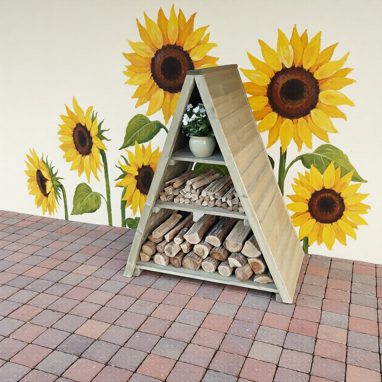 Triangular log store