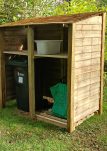 Wheelie bin and recycling storage