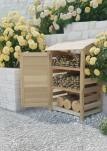 Small outdoor log store