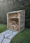 Wooden log store